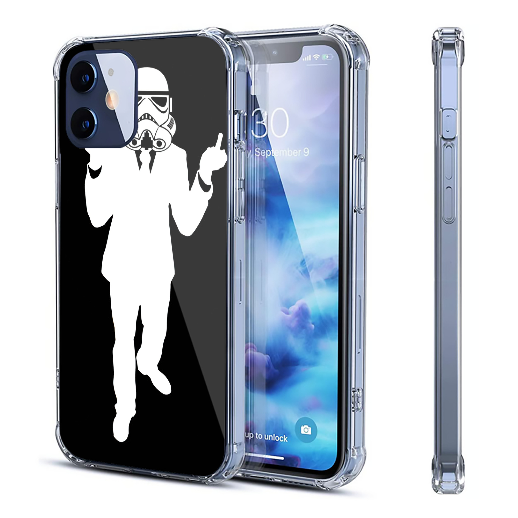 （画像用） スター・ウォーズ Star Wars 【iPhone 12シリーズ対応】透明スマホケース（クリアソフトケース）
